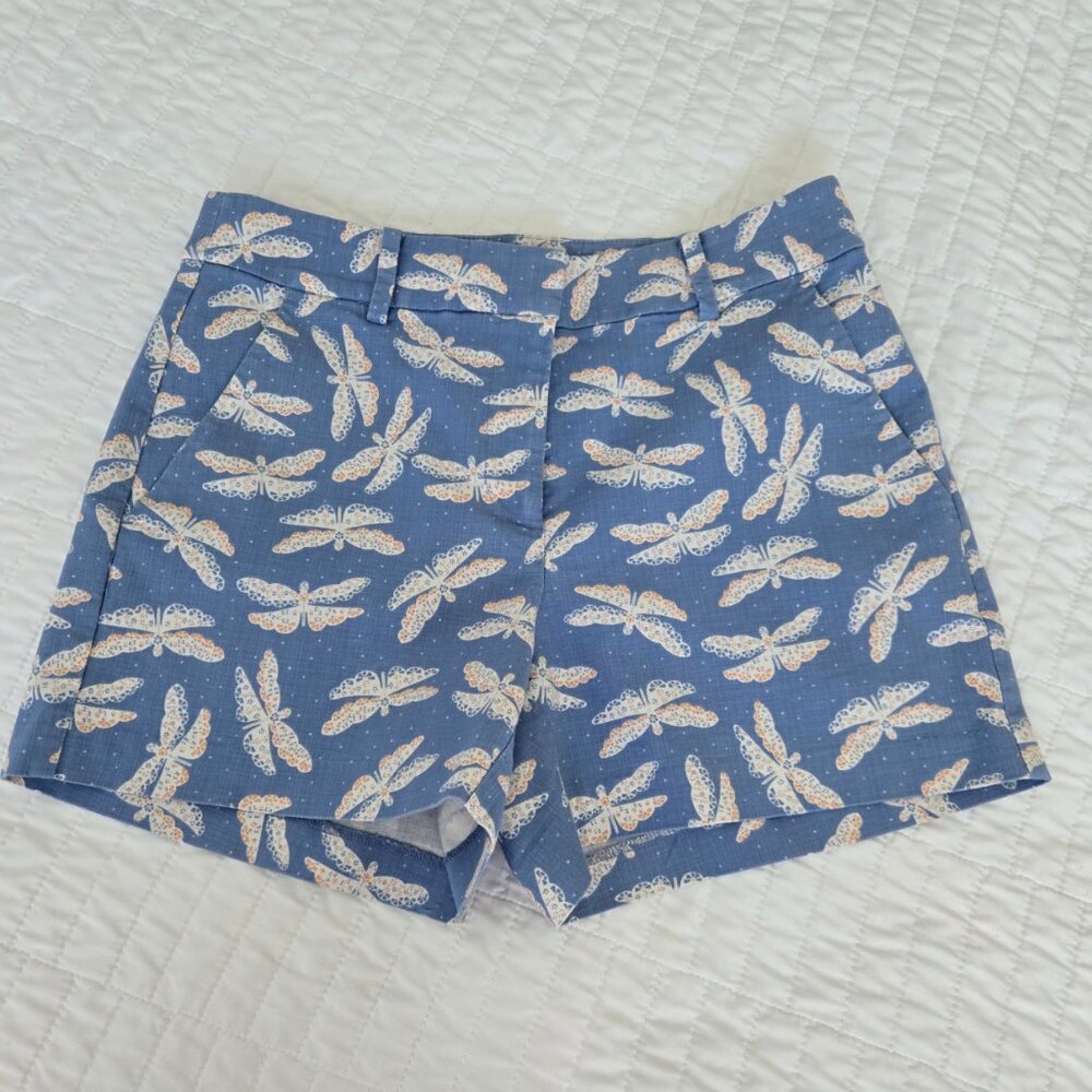 3 for $15 - Loft The Riviera Short Blue Dragonfly Curvy